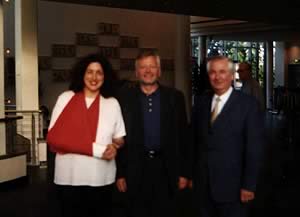 Rentenveranstaltung mit Monika Griefahn, Kurt Palis und Norbert Stein (Empore Buchholz am 11.06.2001)