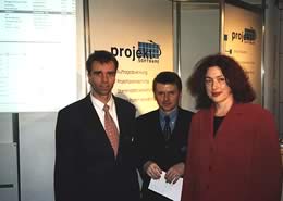Monika Griefahn MdB und der Leiter des Winsener Arbeitsamtes Gert Hansen